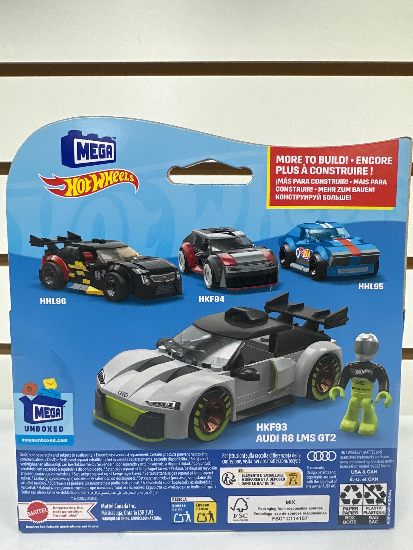 Hot Wheels (Mega)Audi R8 LMS GT2 73 pcs