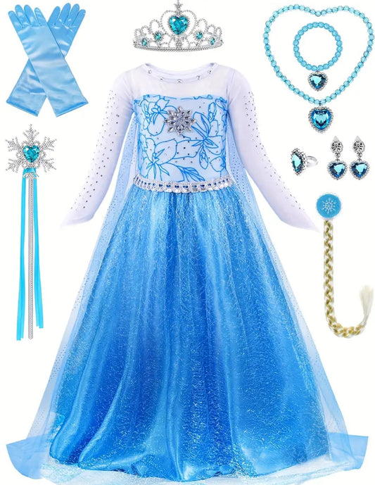 Costume princess Elsa for Halloween or every day play