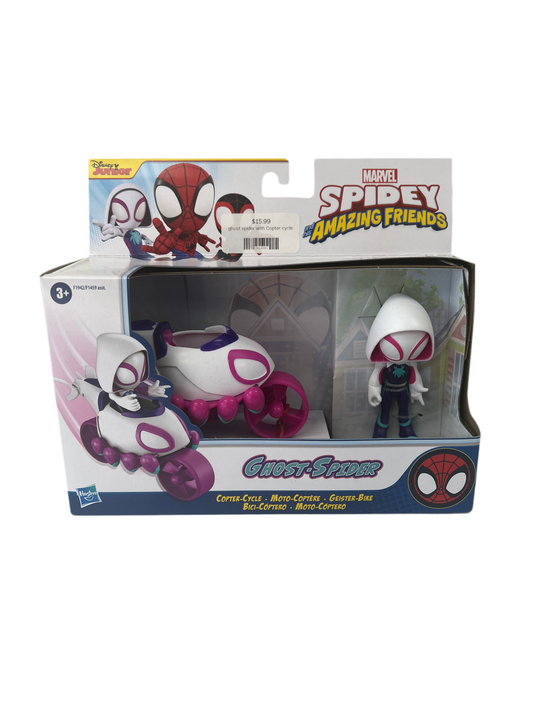 Toy Figure - Spidey and his Amazing Friends Ghost-Spider Copter-Cycle