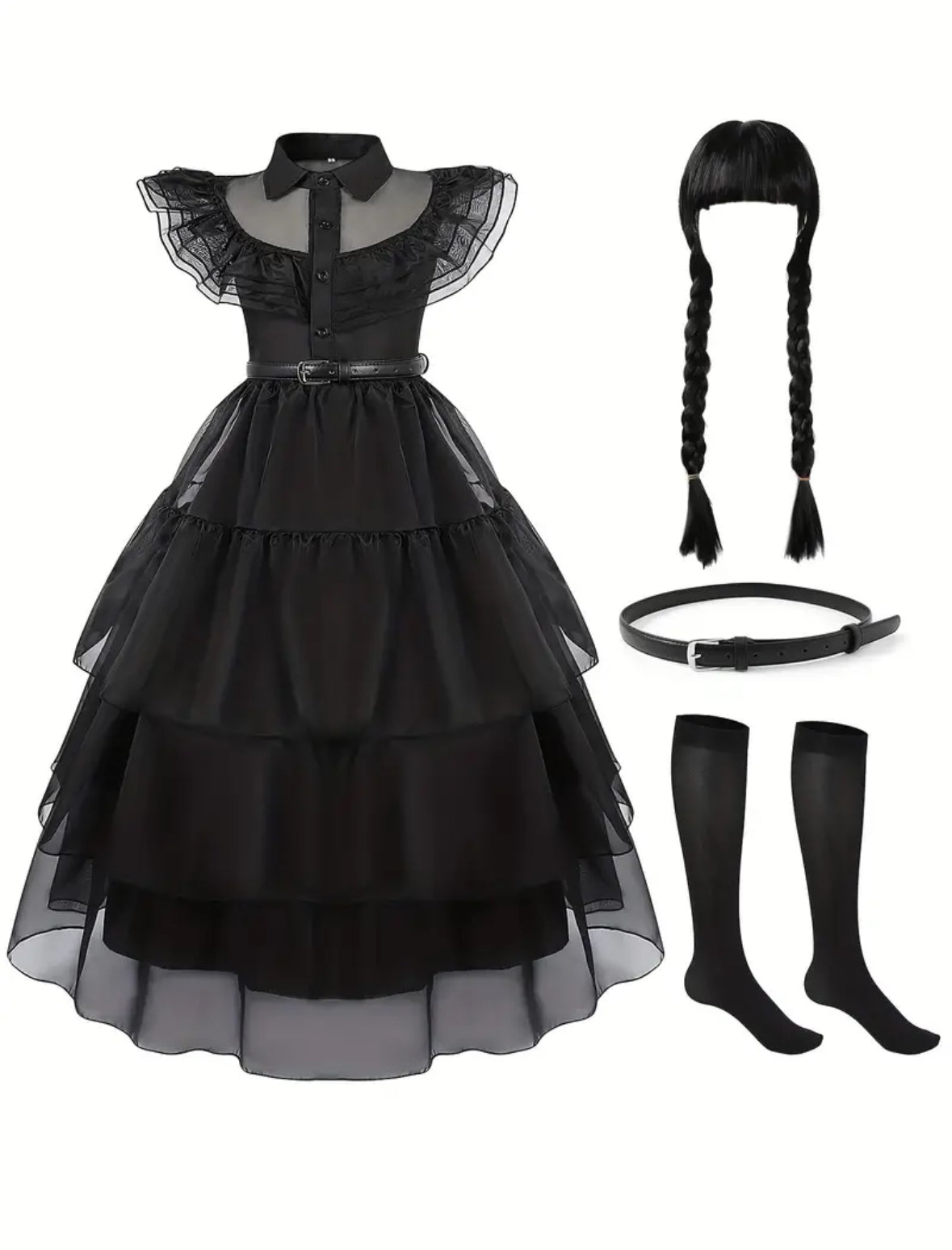 Costume - “Wednesday Addams for Halloween or every day play