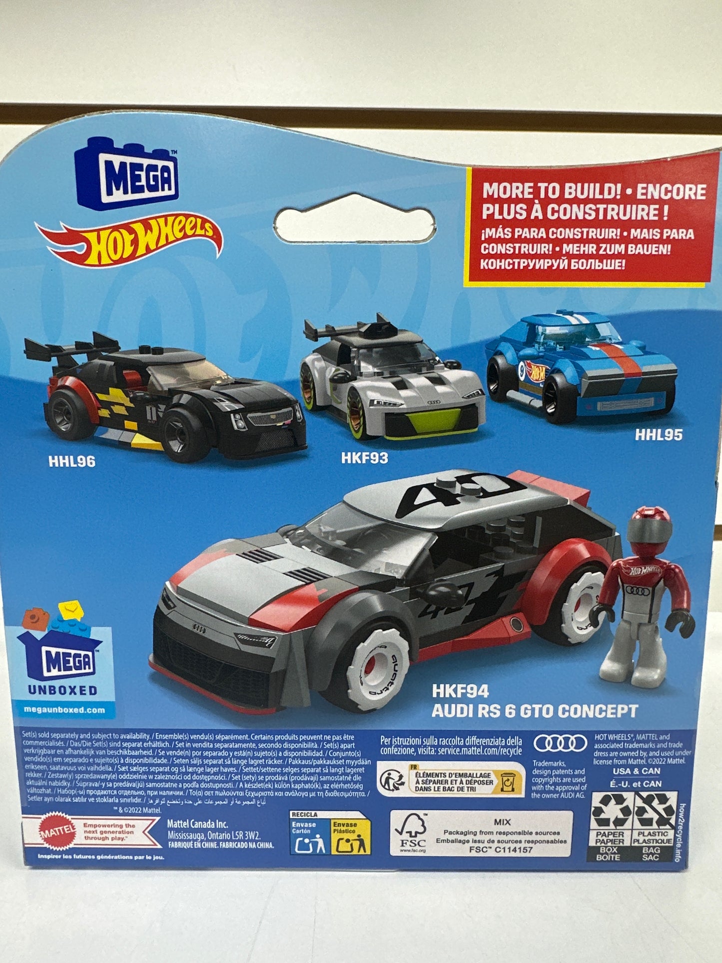 Hot Wheels Mega Unboxed Audi RS 6 GTO Concept