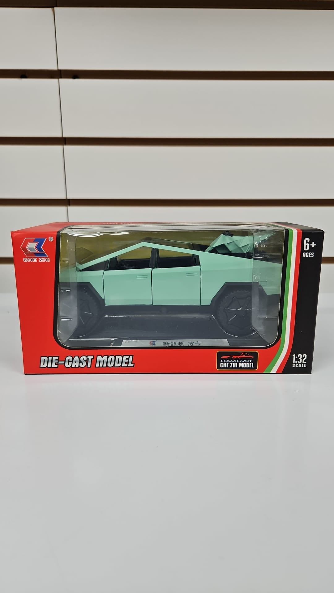 Tesla cybor truck diecast pull back with Quad in back