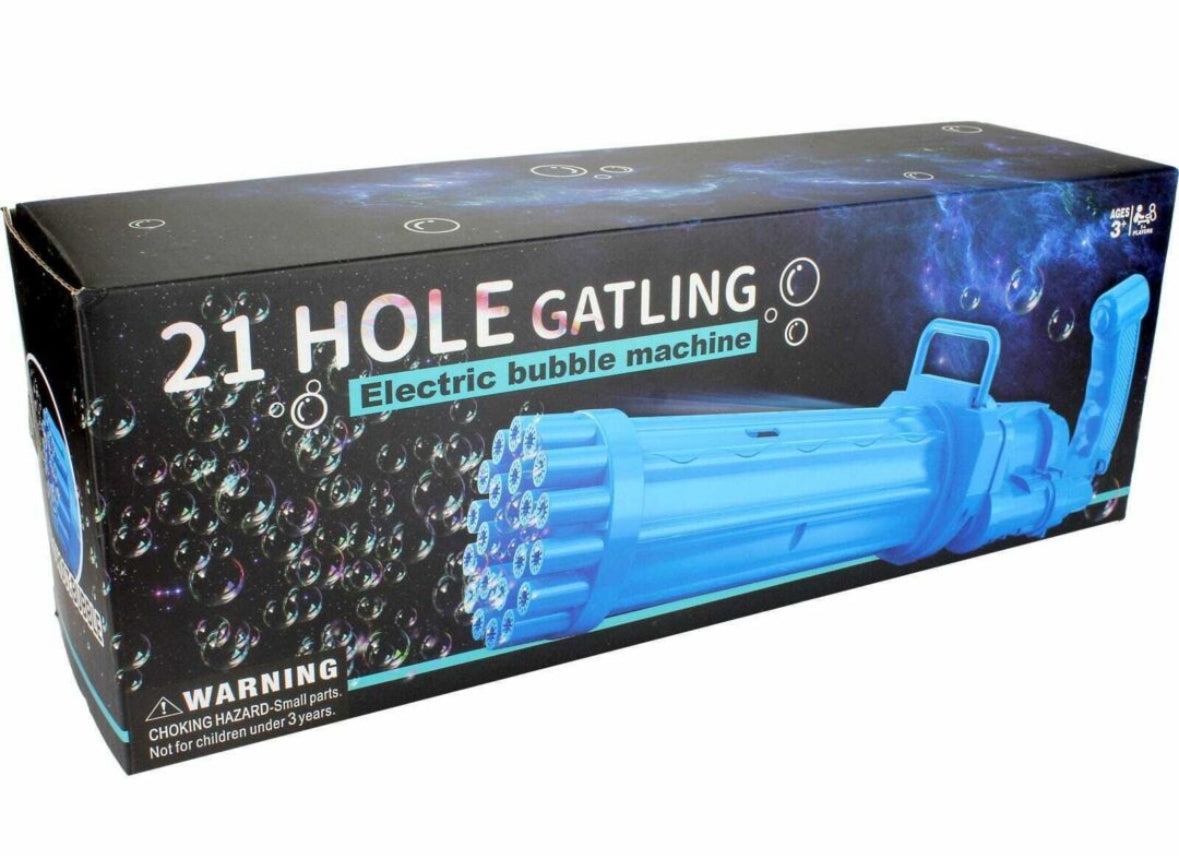 21 Hole Gatling Bubble Gun