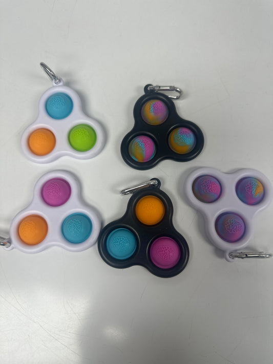 Sensory - Fidget Keychain assorted colors black / white