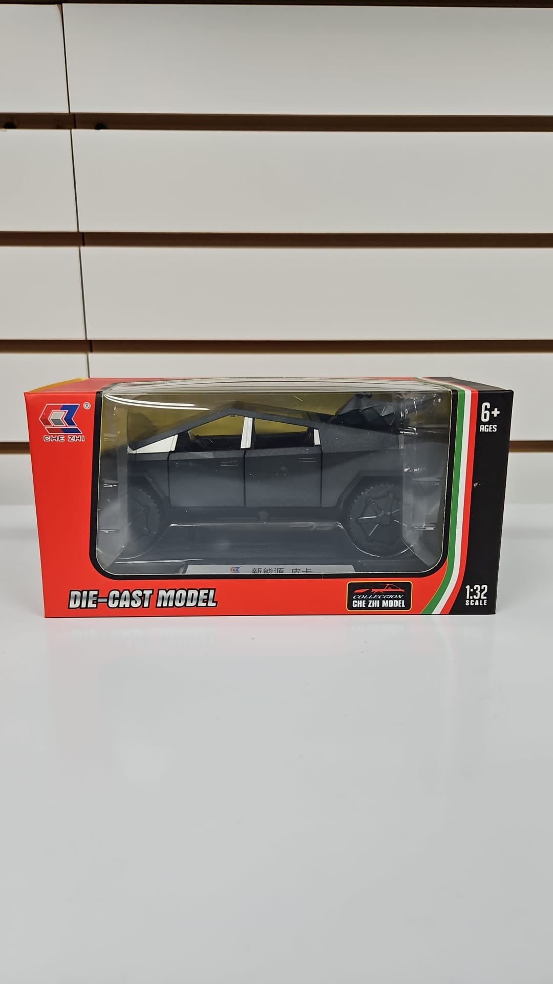 Tesla cybor truck diecast pull back with Quad in back