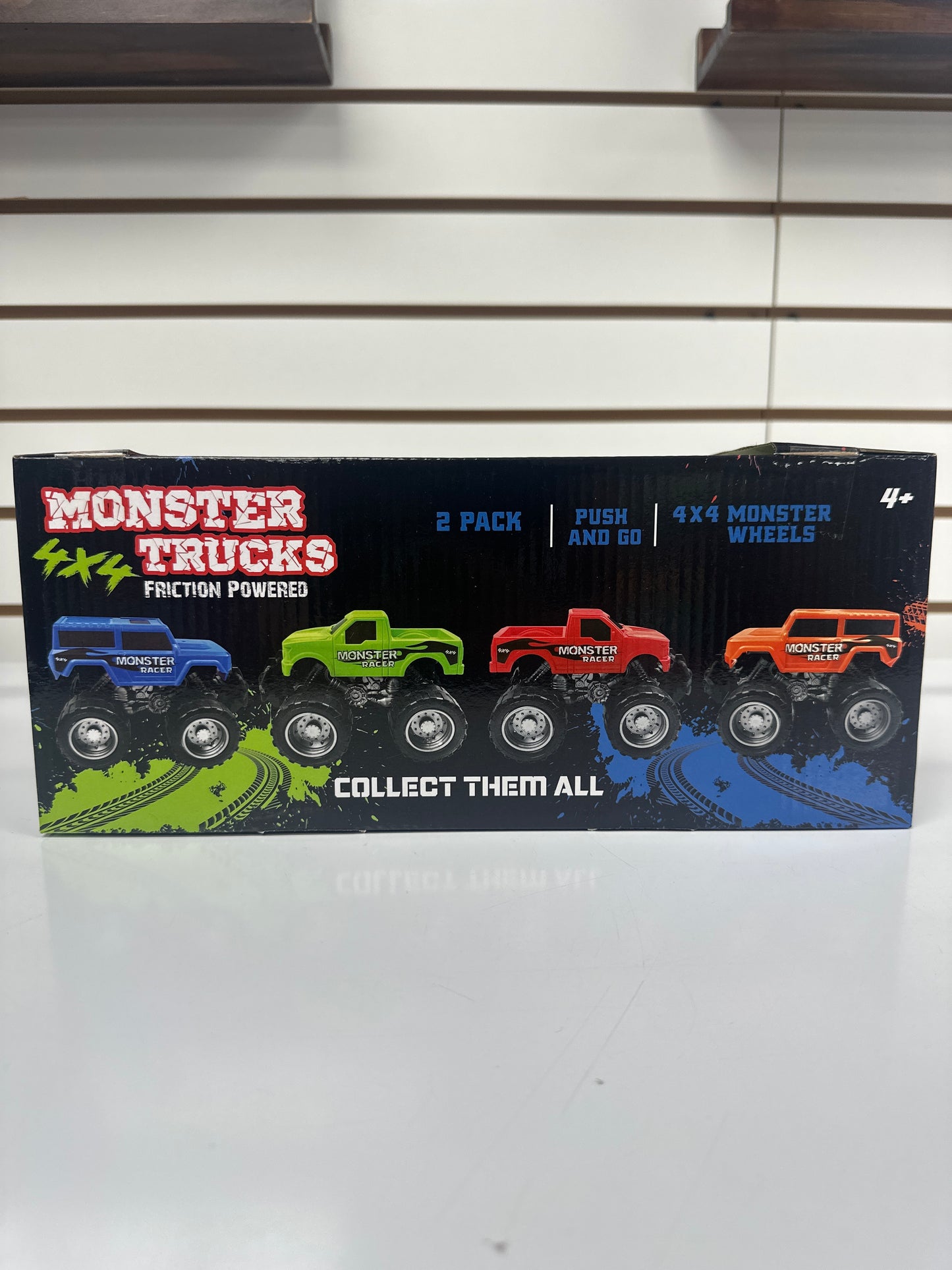 Toys - Monster truck friction powered 4x4 push and go