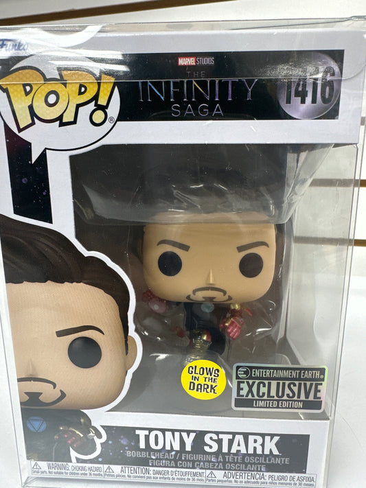 Funko Pop 1416 Tony Stark glows in the dark Exclusive