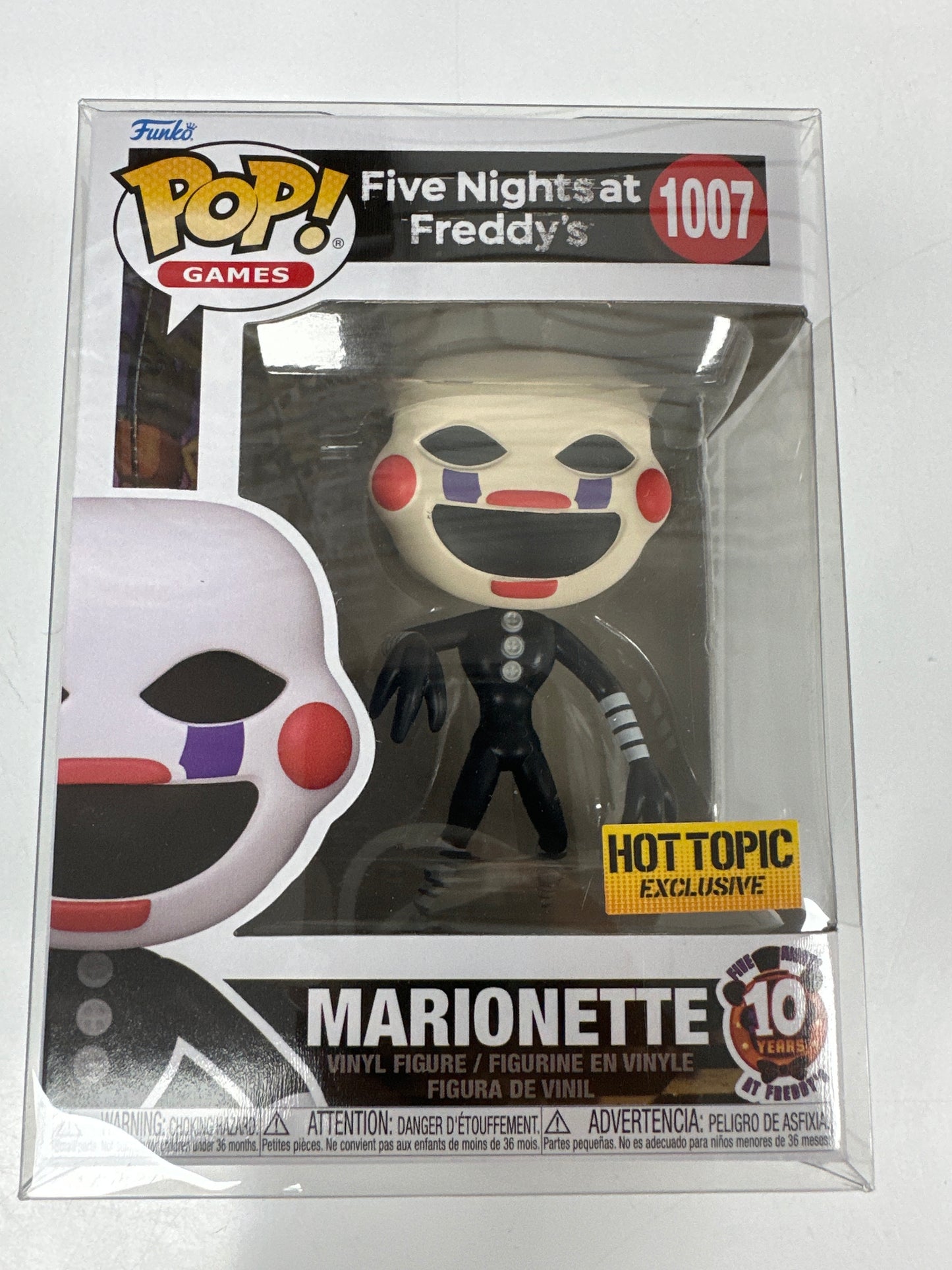 Funko Pop Marionette (Hot Topic ) 1007 Five Nights at Freddy’s