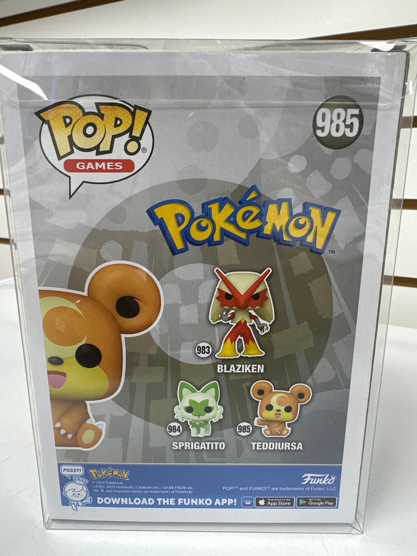 Funko Pop Pokemon 985 Teddiursa