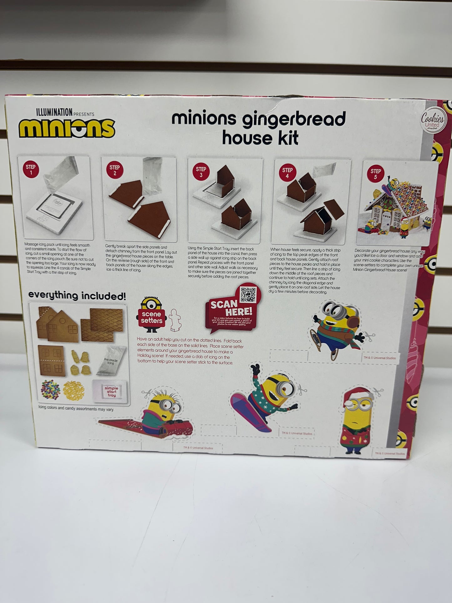 1- Gingerbread House Kit Minions