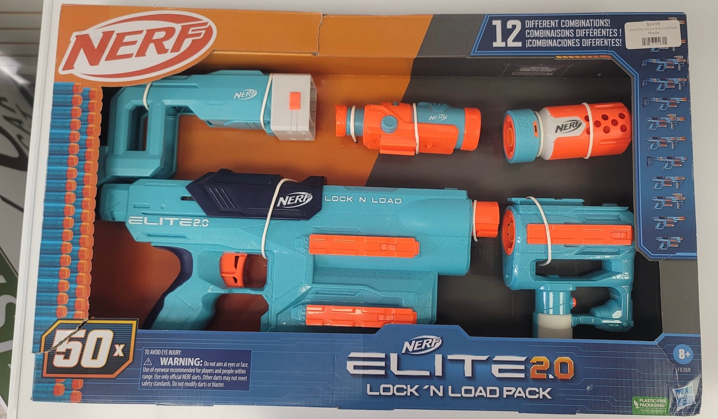 Nerf Elite lock and Load 2.0 50 foam blasters