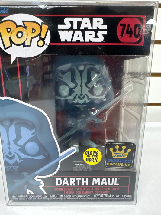 Funko Pop Star Wars Darth Maul 740 glows in the Dark specialty series