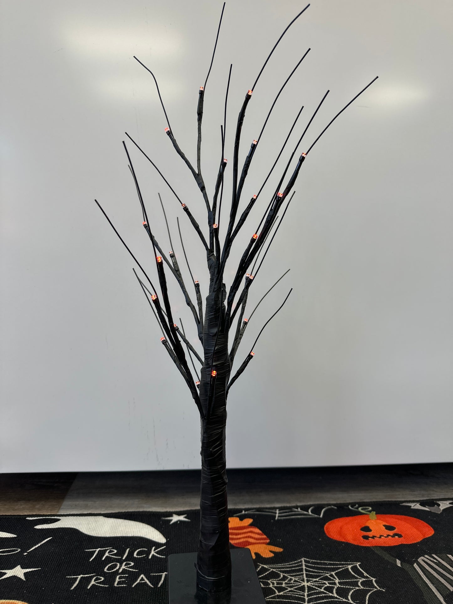 Decor - Halloween or everyday light up tree black / orange lights