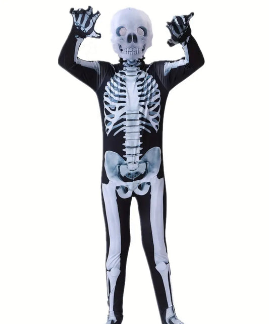 Costume - Skeleton Bone - For Halloween or everyday play