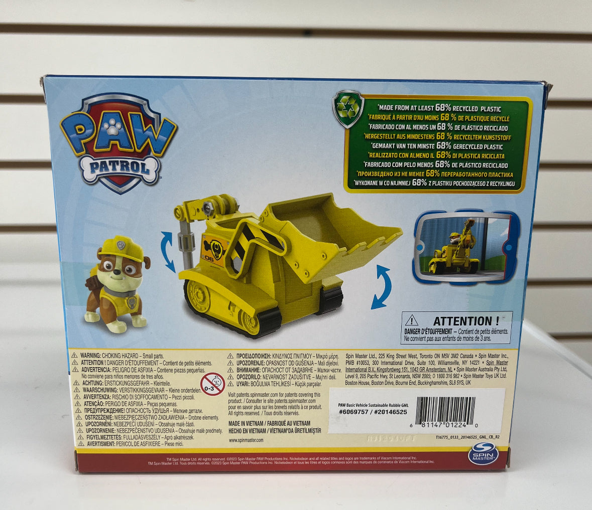 Toy Paw Patrol, Rubble Bulldozer