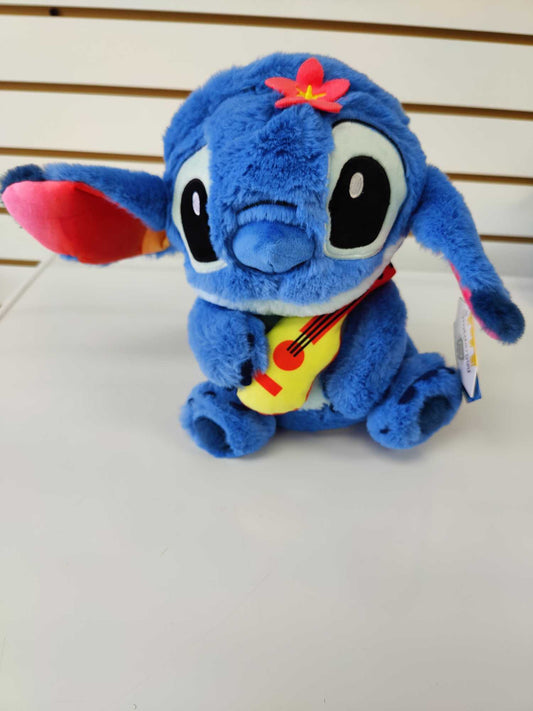 Plush Guitar playing Stitch with flower in head.