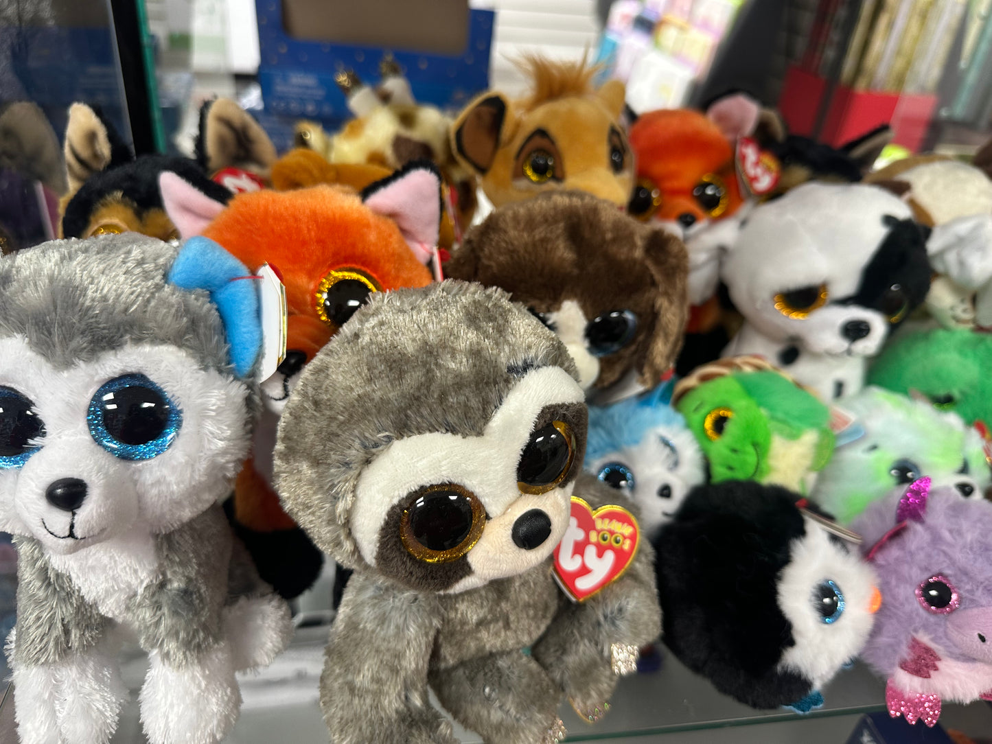 TY - Assorted beanie babies ,Beanie boos and mini Keychains