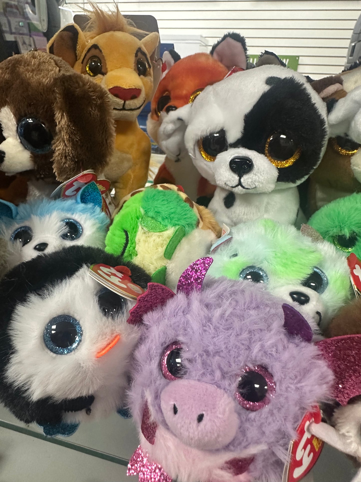 TY - Assorted beanie babies ,Beanie boos and mini Keychains