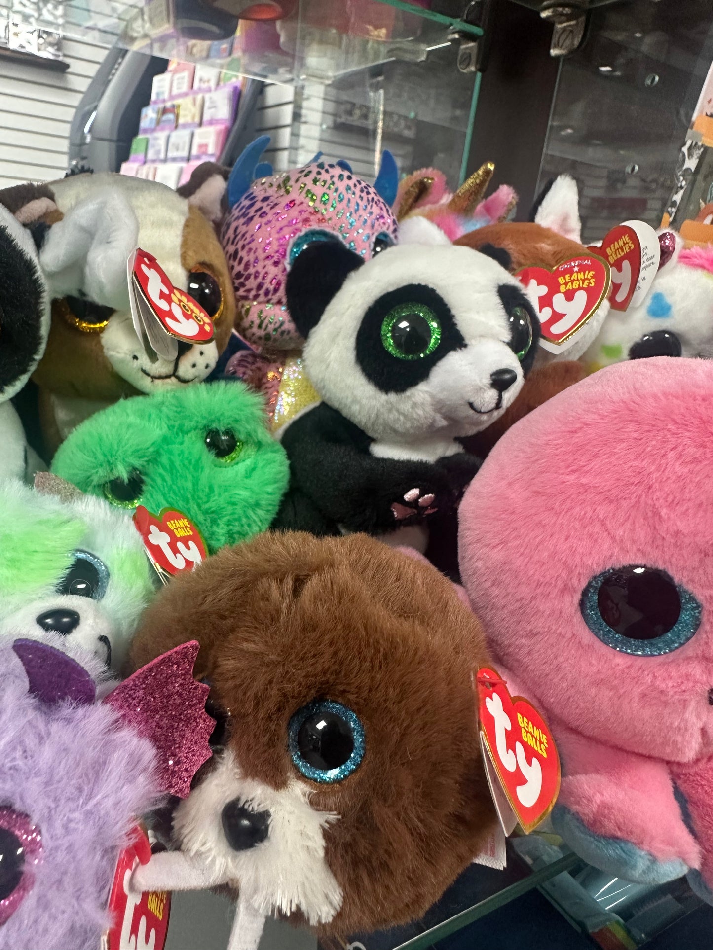 TY - Assorted beanie babies ,Beanie boos and mini Keychains