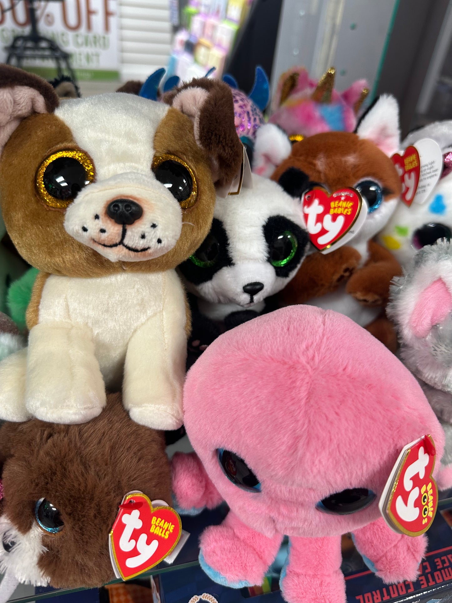 TY - Assorted beanie babies ,Beanie boos and mini Keychains