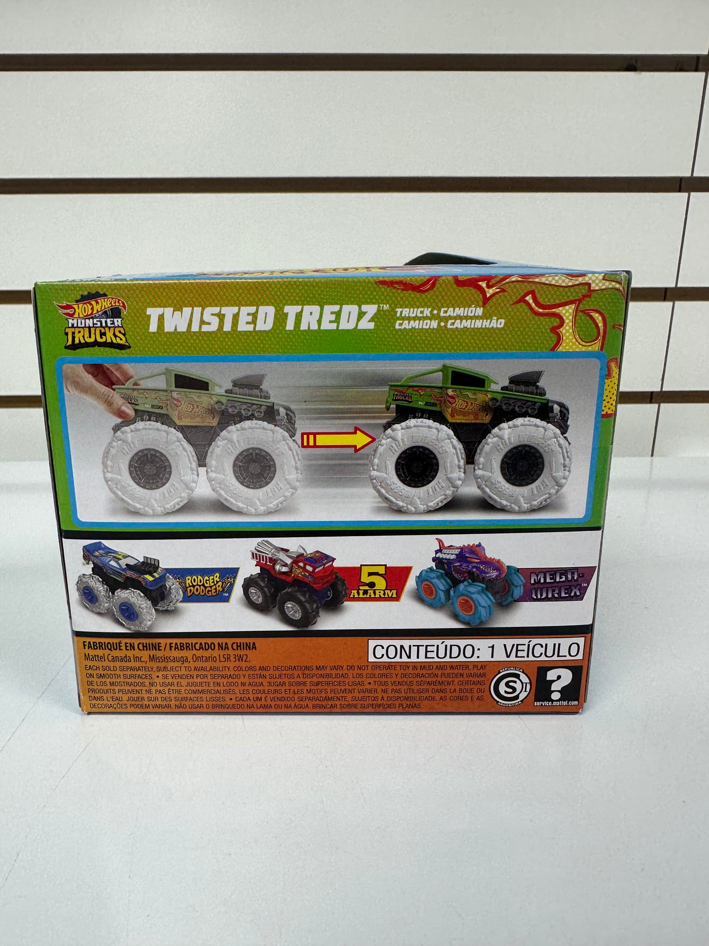 Hot wheels monster truck twisted tredz green