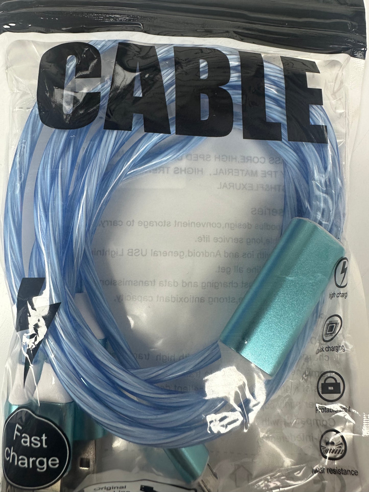 Charger - Cable - Assorted colors.