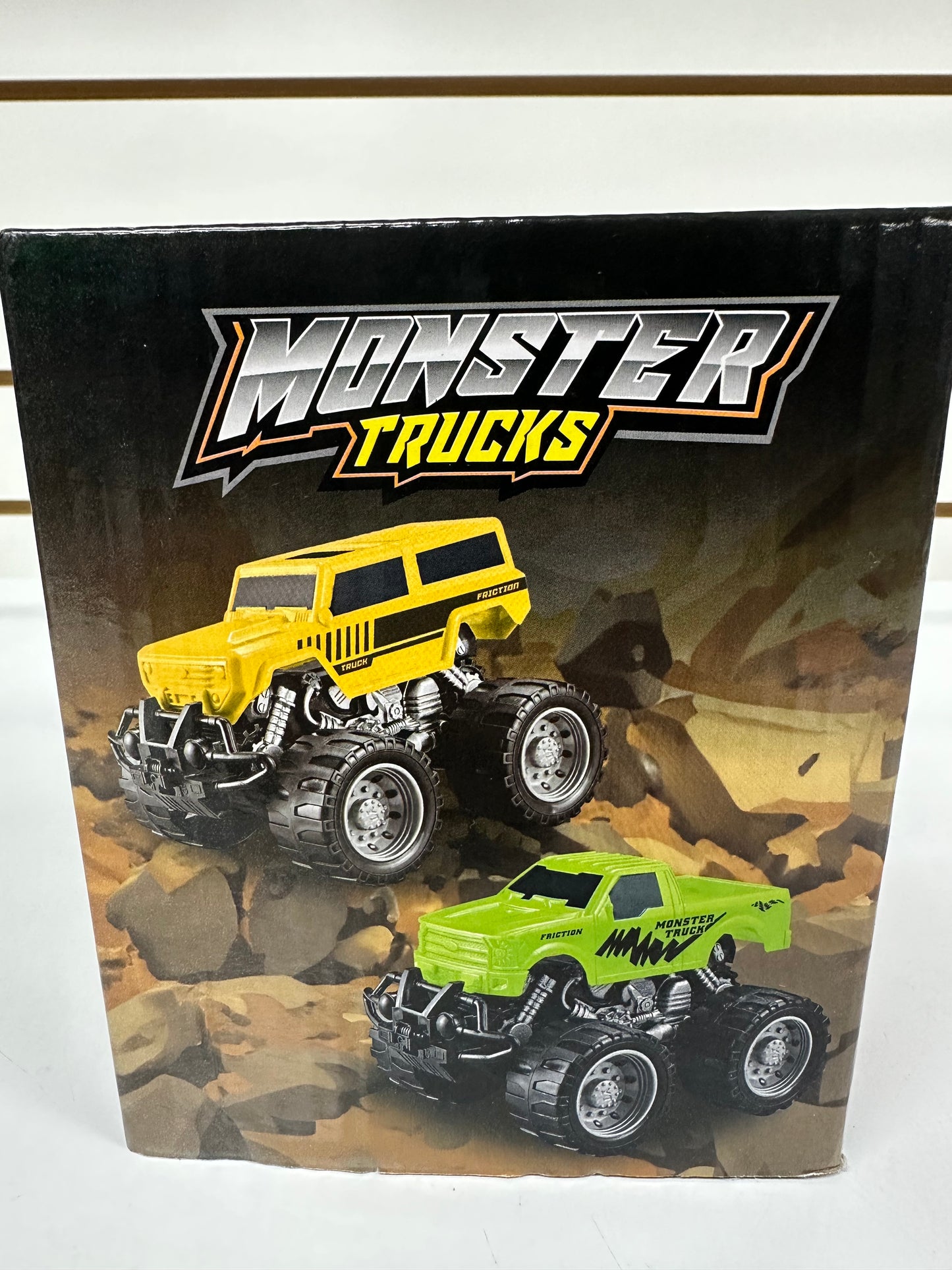 Monster Truck Friction Powered 2 pack push and go