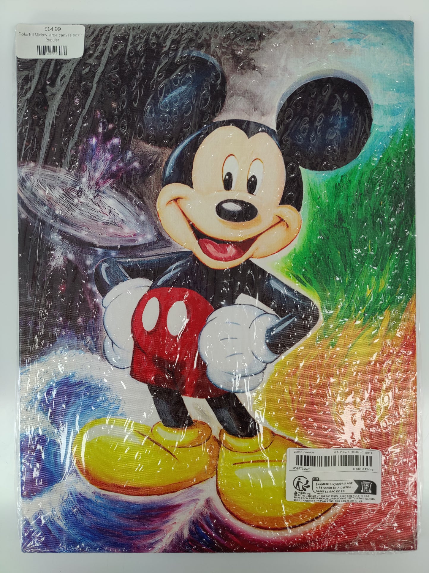 Canvas - Colorful Mickey Mouse Large