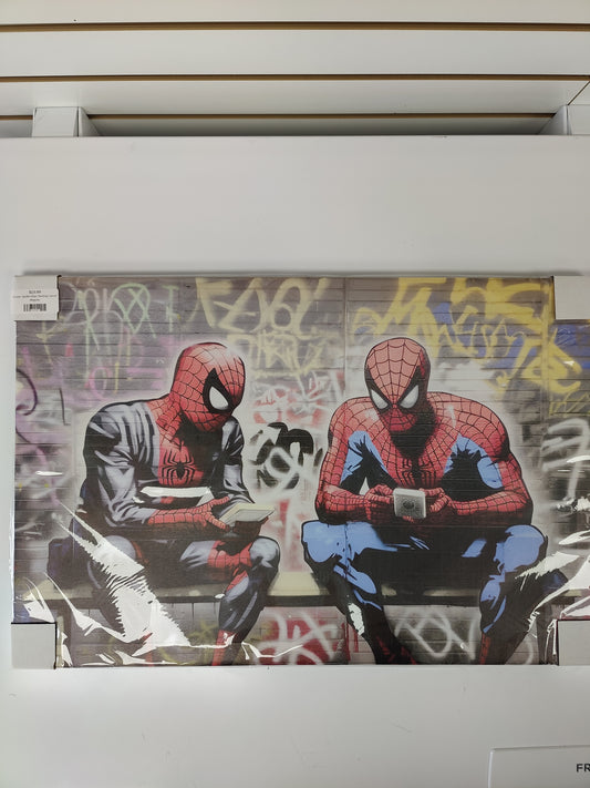 Canvas- Spider-Man Texting