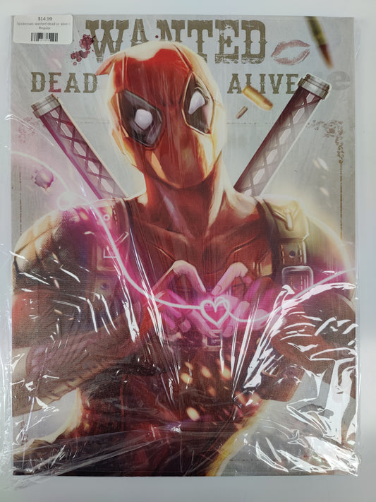 Canvas - Deadpool Wanted Dead or Alive Canvas